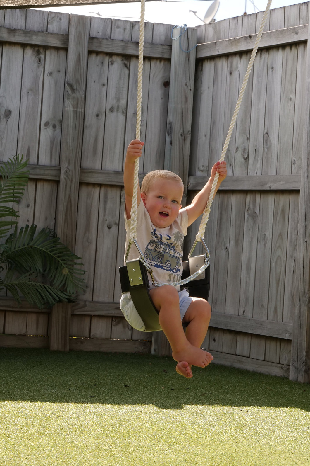 Sturdy Half Bucket Toddler Swing